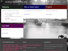 Tablet Screenshot of hidekisaito.com